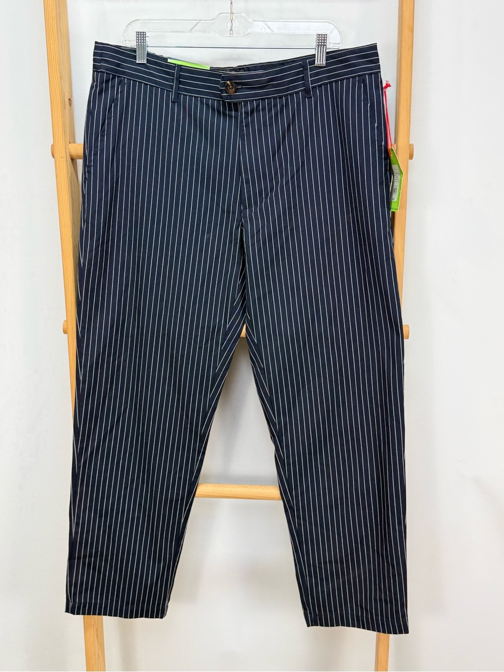 HOUSTON WHITE for Target Navy and white striped crop pants size L